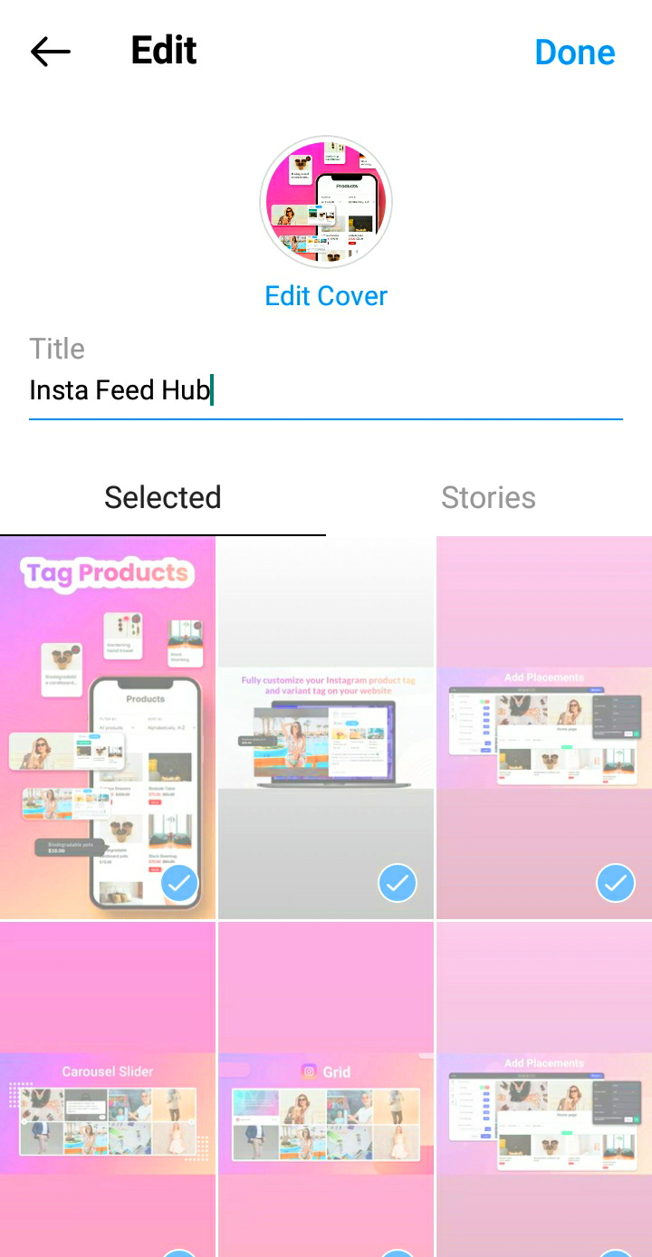 InstafeedHub-Instagram-Story-Highlight