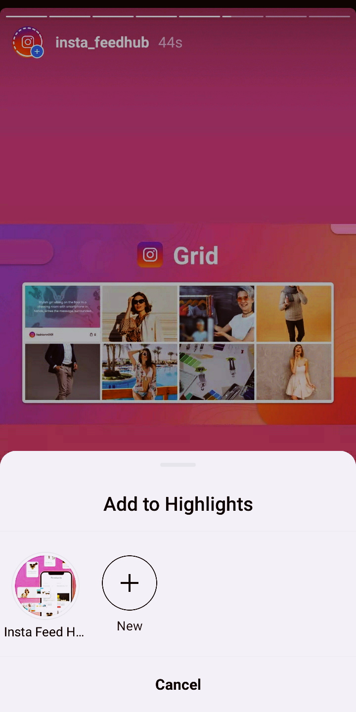 InstafeedHub-Instagram-Story-Highlight