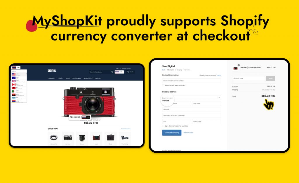 Shopify-currency-converter-at-checkout-with-MyShopKit-Multi-Currency-Converter
