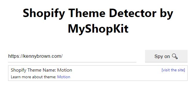 Shopify theme detector by MyShopKit MyShopKit - Ecommerce Solution