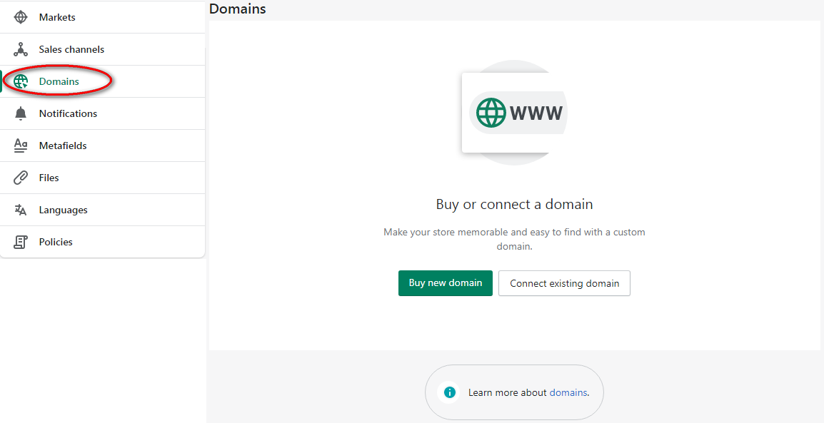 How to buy your domain in Shopify MyShopKit - Ecommerce Solution