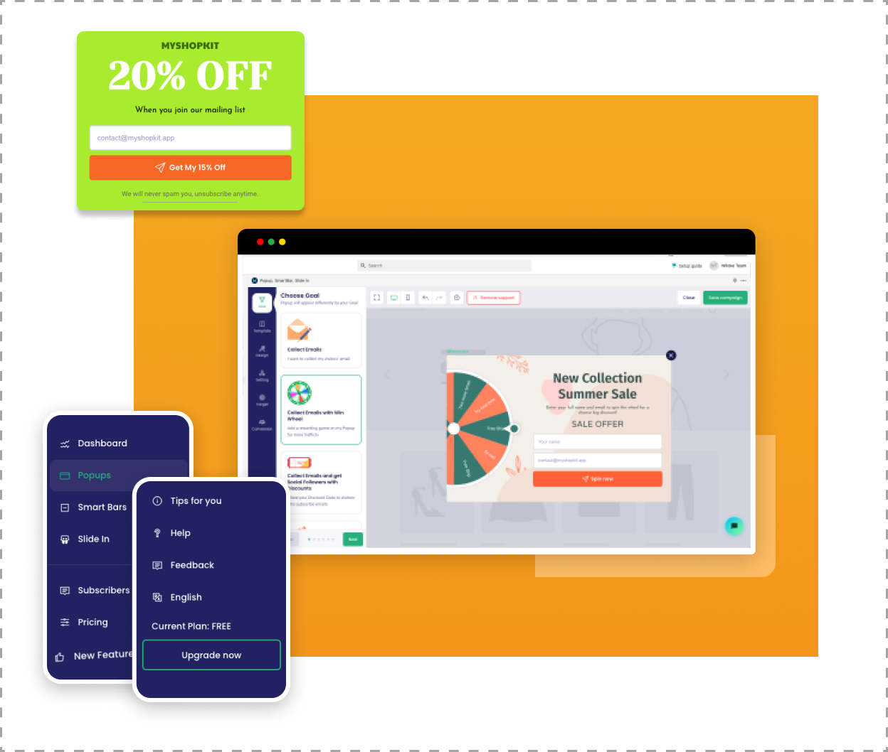 popup smartbar MyShopKit - Ecommerce Solution