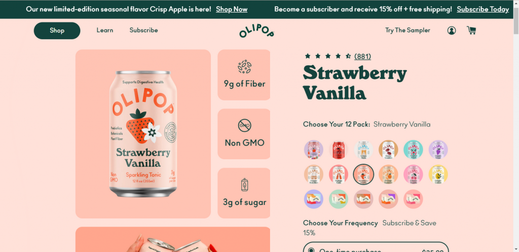 Strawberry Soda MyShopKit - Ecommerce Solution