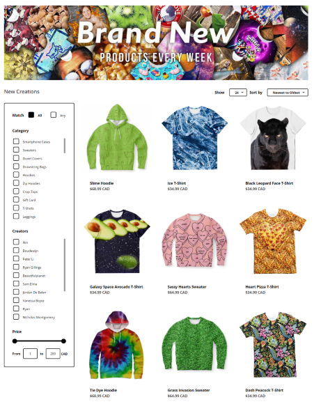 Shelfies product filter MyShopKit - Ecommerce Solution