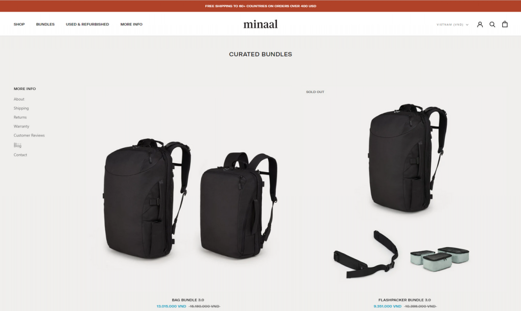Minaal bundles 1 MyShopKit - Ecommerce Solution