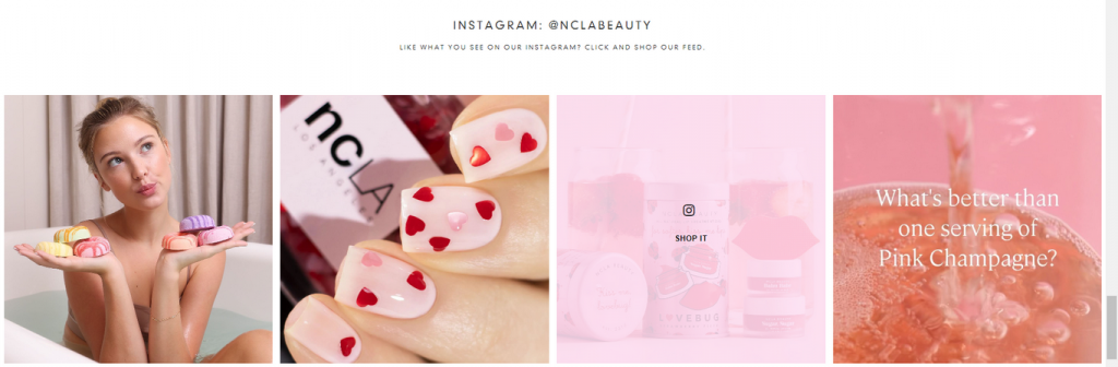 NCLA Beauty Instagram MyShopKit - Ecommerce Solution
