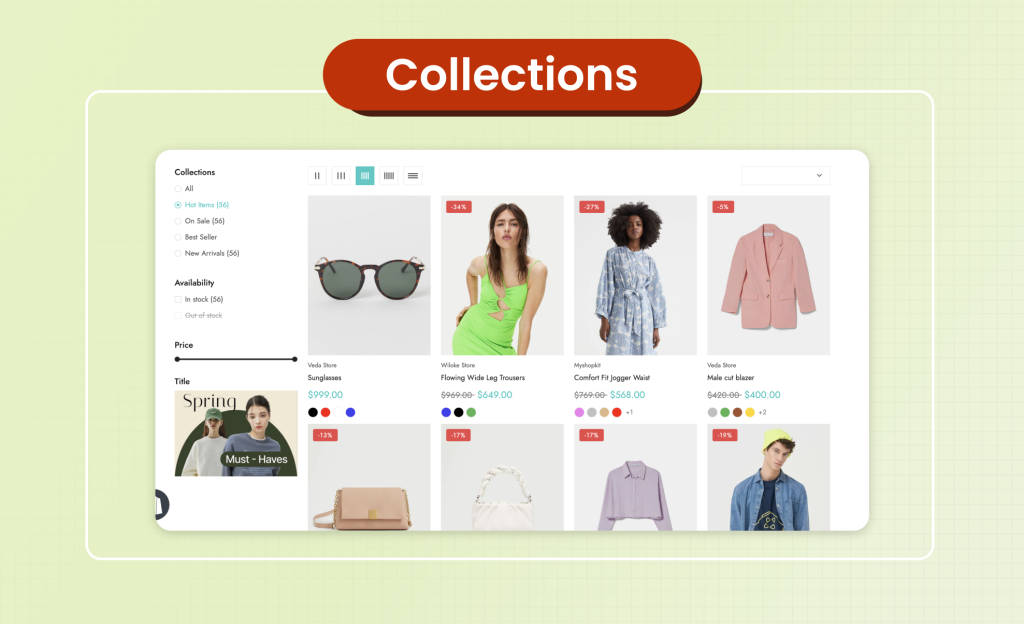 Collections MyShopKit - Ecommerce Solution