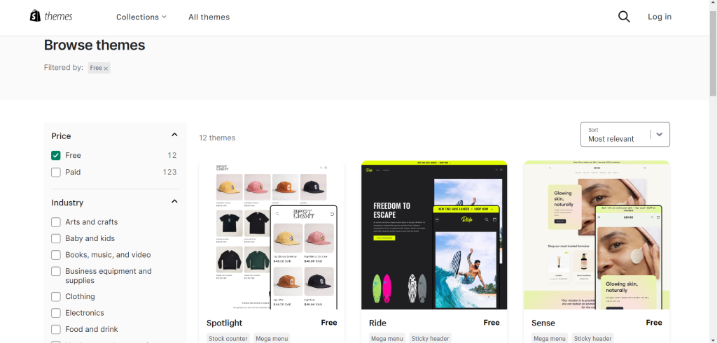 Free Shopify theme on Shopify theme store MyShopKit - Ecommerce Solution