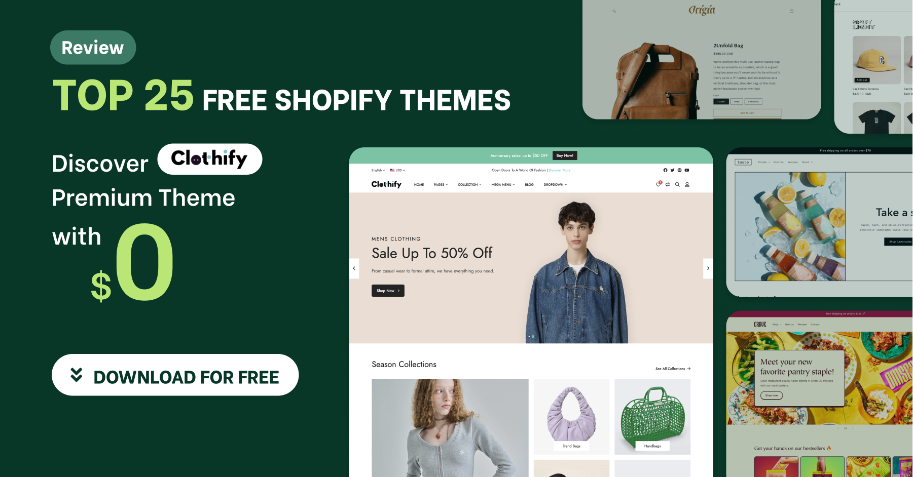 2024] Top 25 Free Shopify Theme Review & Discover A $0 Premium