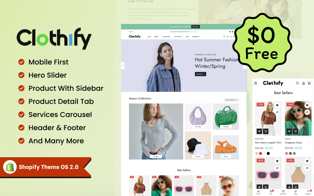 Clothify Shopify theme features MyShopKit - Ecommerce Solution