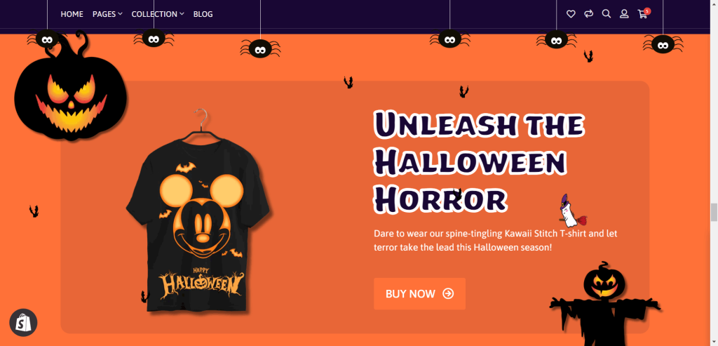shopify halloween store visual effects