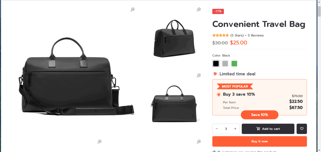 Shopify travel store product information 2 MyShopKit - Ecommerce Solution