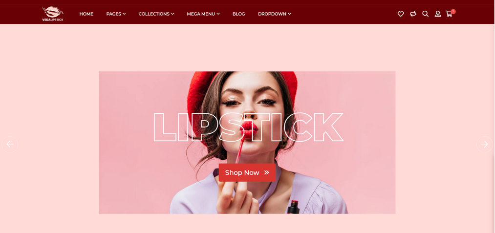 Shopify beauty store banner