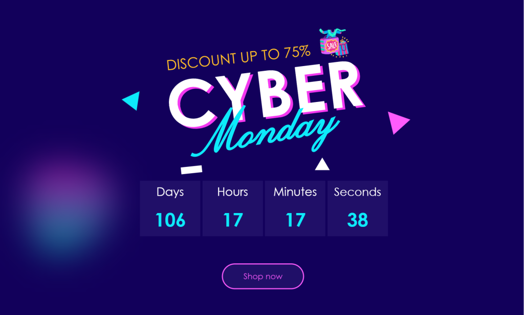 Cyber Monday Shopify Landing Page MyShopKit - Ecommerce Solution